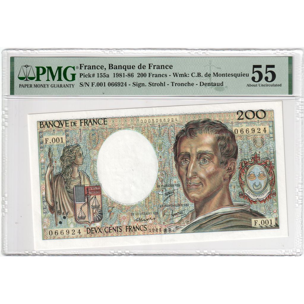 Francja, 200 Francs, Montesquieu, F.001, UNC(60-62)