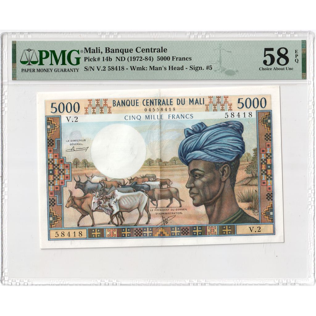 Mali, 5000 Francs, UNC(60-62)