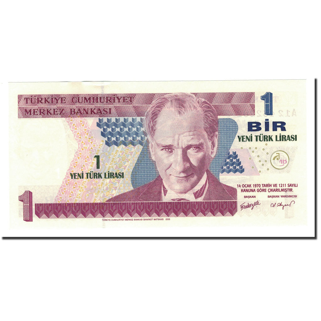 Banknote, Turkey, 1 New Lira, 2005, KM:216, UNC(65-70)