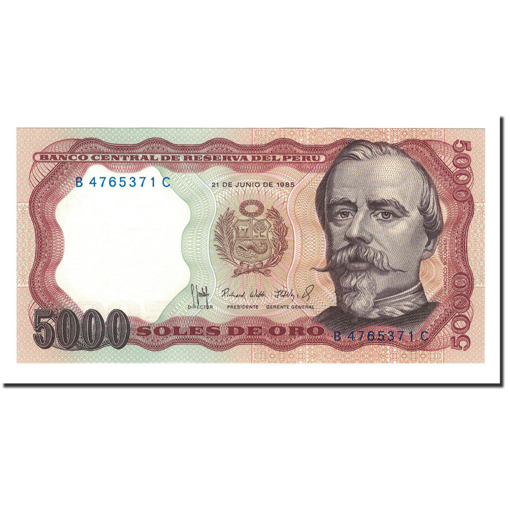 Peru, 5000 Soles De Oro, 1985-06-21, UNC(65-70)
