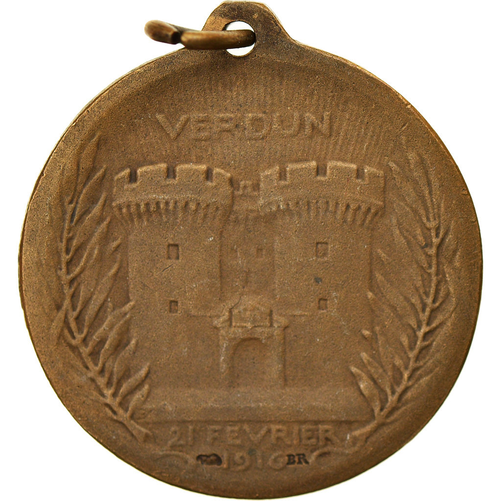 France, Médaille, Verdun , On ne passe pas, Politics, Society, War, 1916