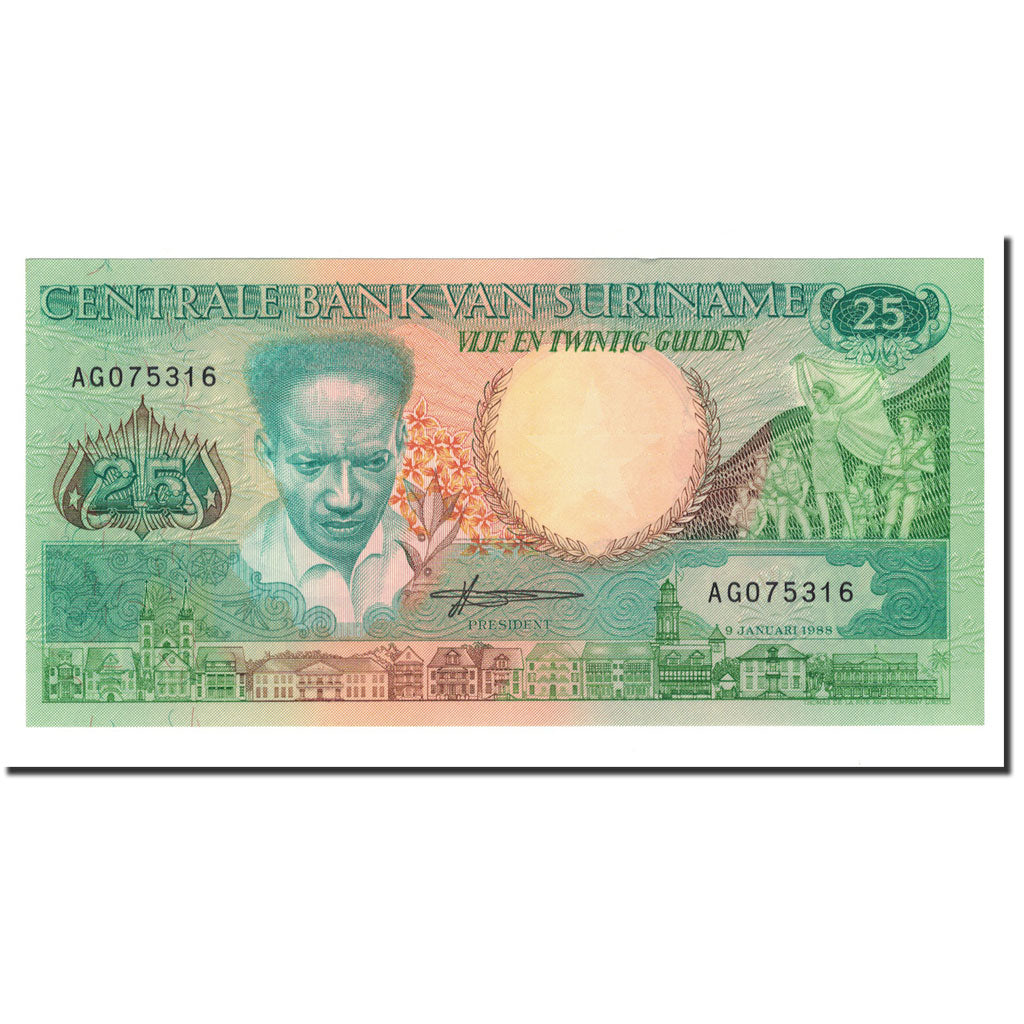 Suriname, 25 Gulden, 1988-01-09, FDS