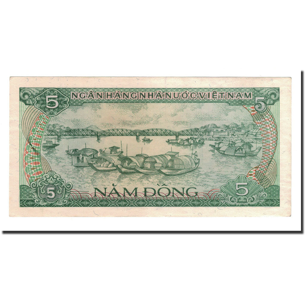 Banknot, Wietnam, 5 D<ox>ng, 1985, KM:92s, EF(40-45)