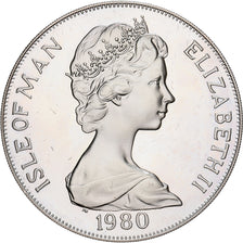 Coin, Isle of Man, Elizabeth II, Crown, 1980, MS(65-70), Silver, KM:65a