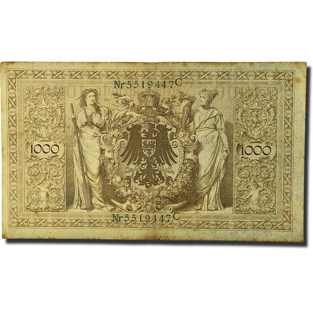 Biljet, Duitsland, 1000 Mark, 1910, 1910-04-21, KM:45b, TB