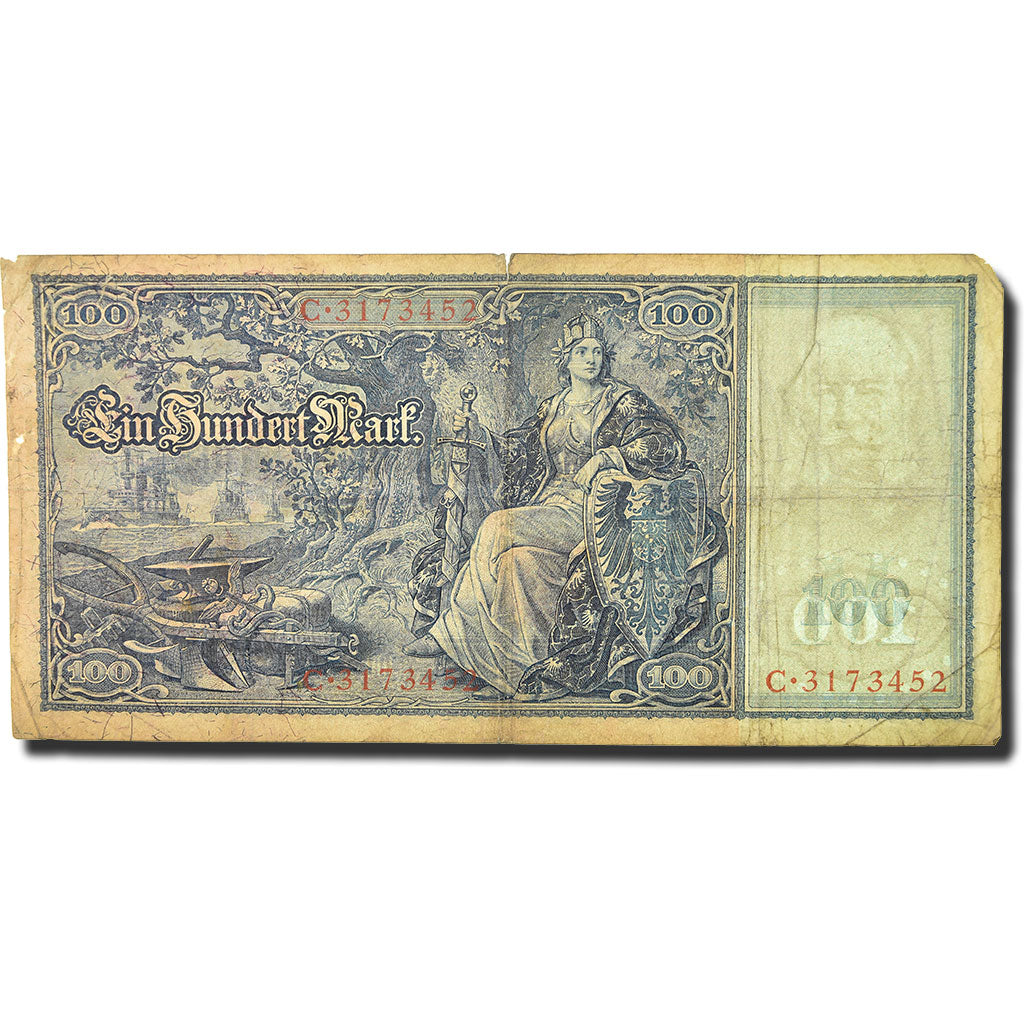 Biljet, Duitsland, 100 Mark, 1910, 1910-04-21, KM:42, B+
