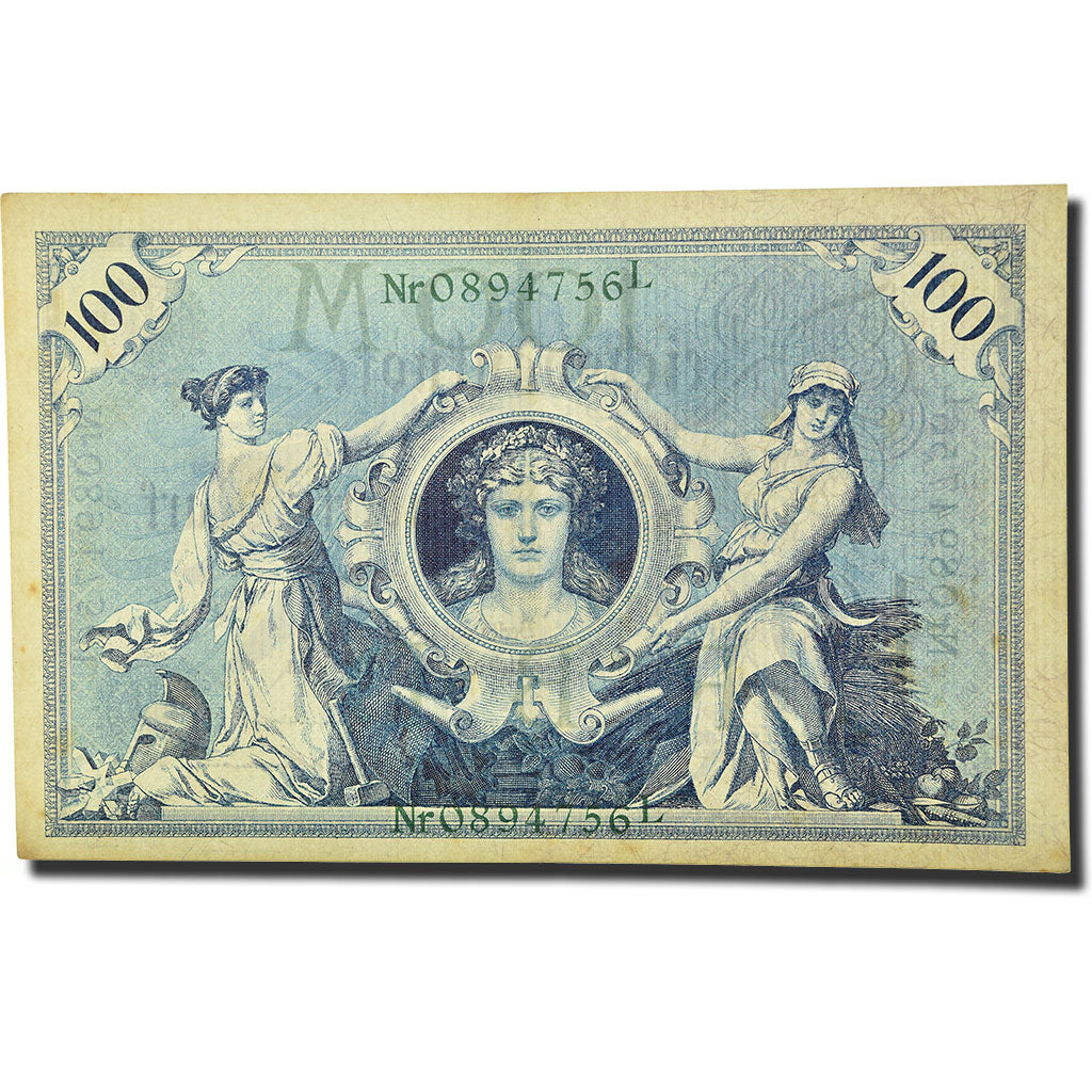 Billete, 100 Mark, 1908, Alemania, 1908-02-07, KM:34, MBC