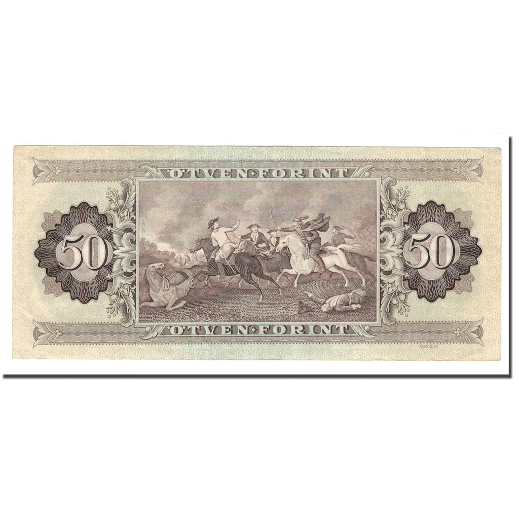 Billet, Hongrie, 50 Forint, 1989, 1989-01-10, KM:170h, TTB