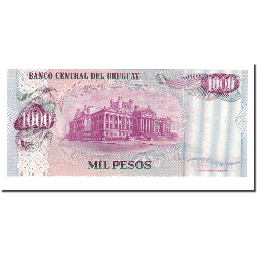 Banknote, Uruguay, 1000 Pesos, 1974, KM:52, UNC(65-70)