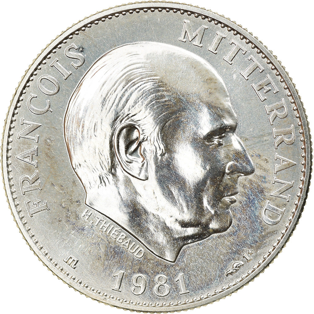 Francia, medaglia, Les Présidents de la République, François Mitterrand