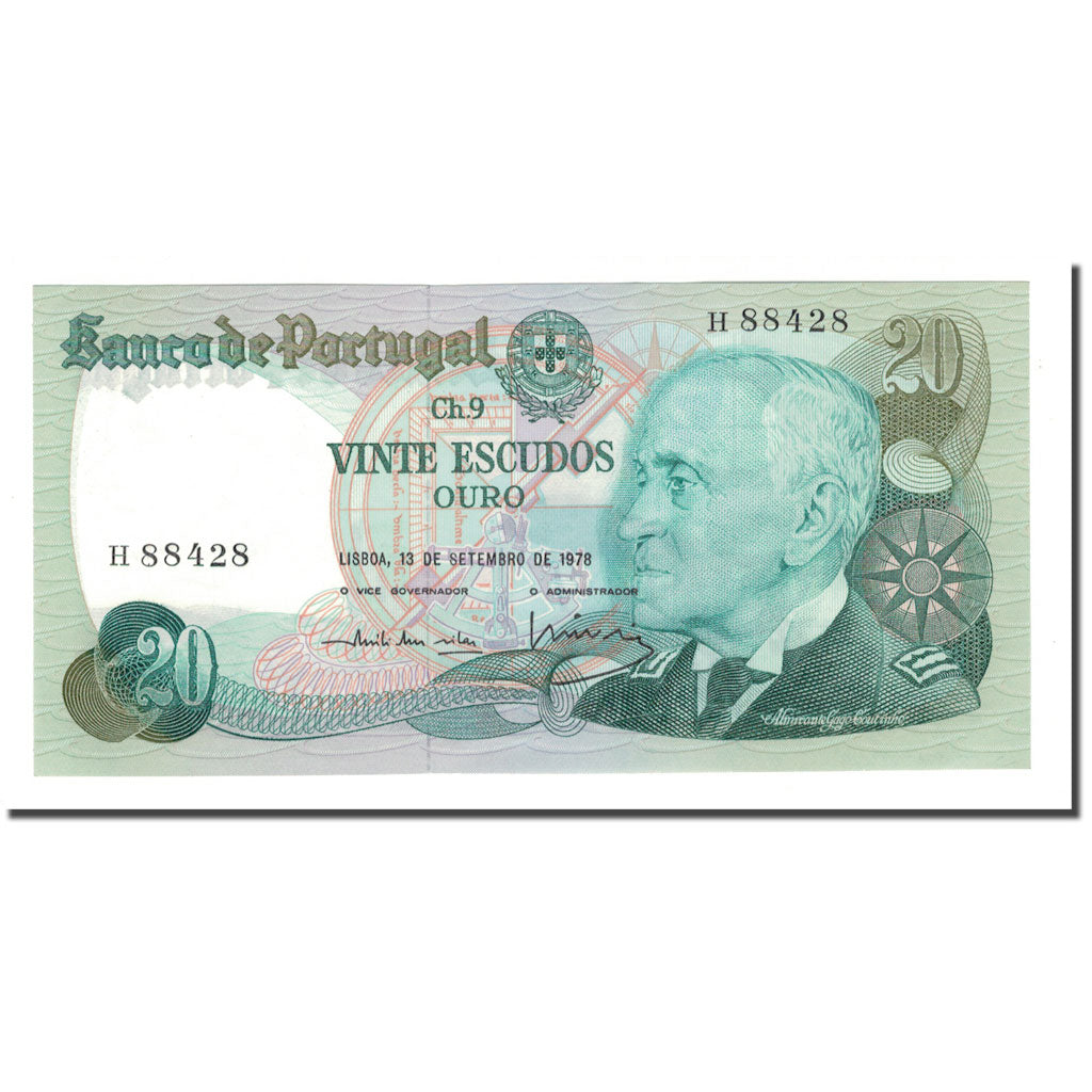 Billete, 20 Escudos, 1978, Portugal, 1978-09-13, KM:176a, UNC