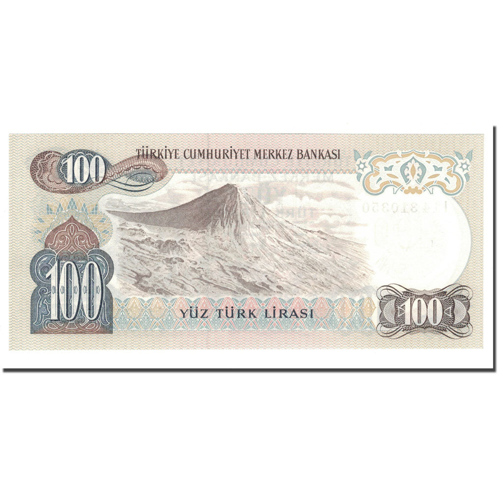 Banknote, Turkey, 100 Lira, 1972, L.1970, KM:189a, UNC(65-70)