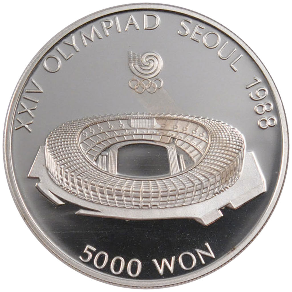 Moneta, COREA DEL SUD, 5000 Won, 1988, FDC, Argento, KM:60