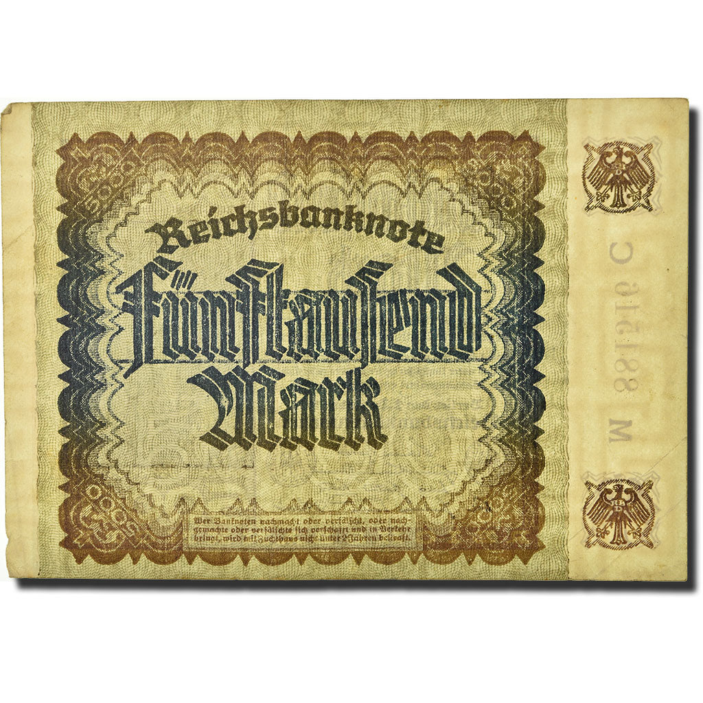 Geldschein, Deutschland, 5000 Mark, 1922, 1922-12-02, KM:81b, S