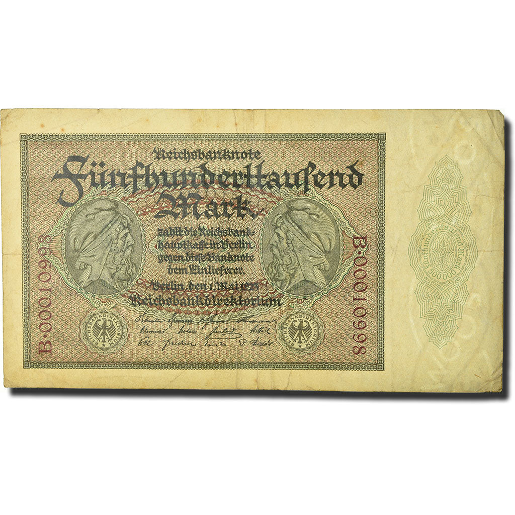 Banknote, Germany, 500,000 Mark, 1923, 1923-05-01, KM:88a, VF(20-25)