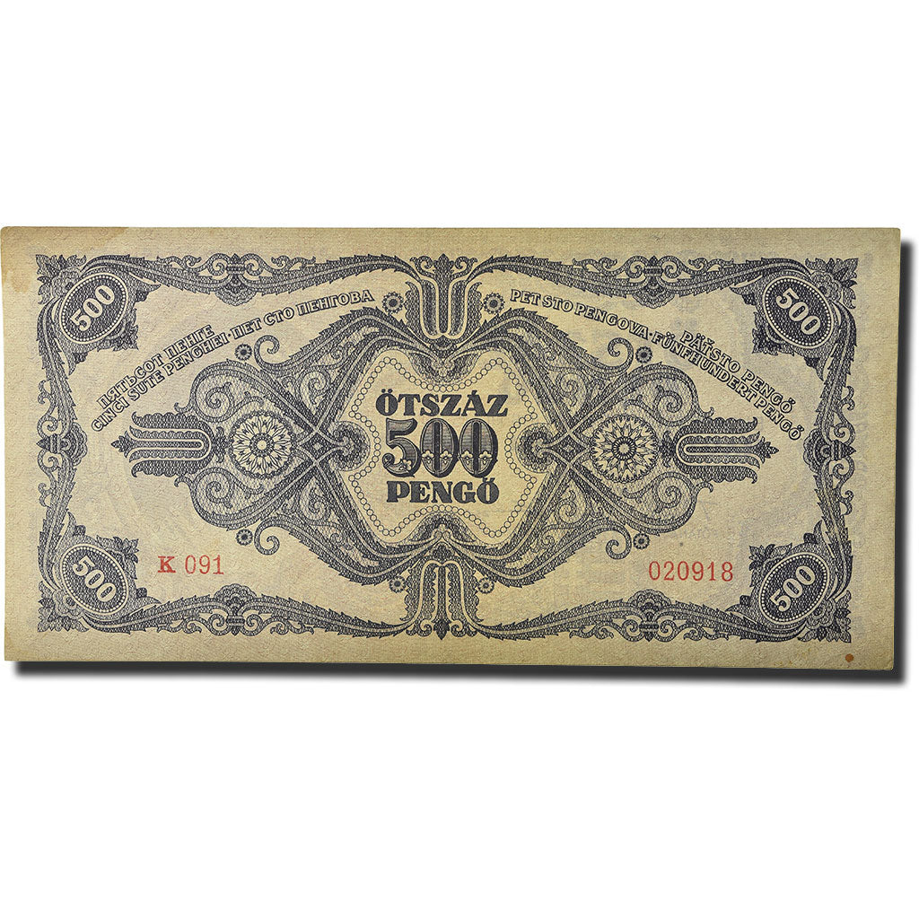 Banknote, Hungary, 500 Pengö, 1945, 1945-05-15, KM:117a, UNC(63)