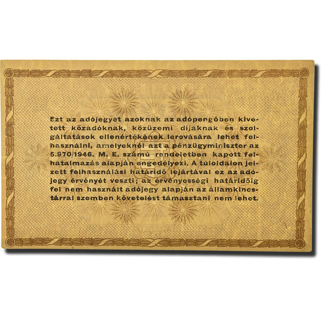 Banknote, Hungary, 10,000 (Tizezer) Adópengö, 1946, 1946-05-28, KM:143c
