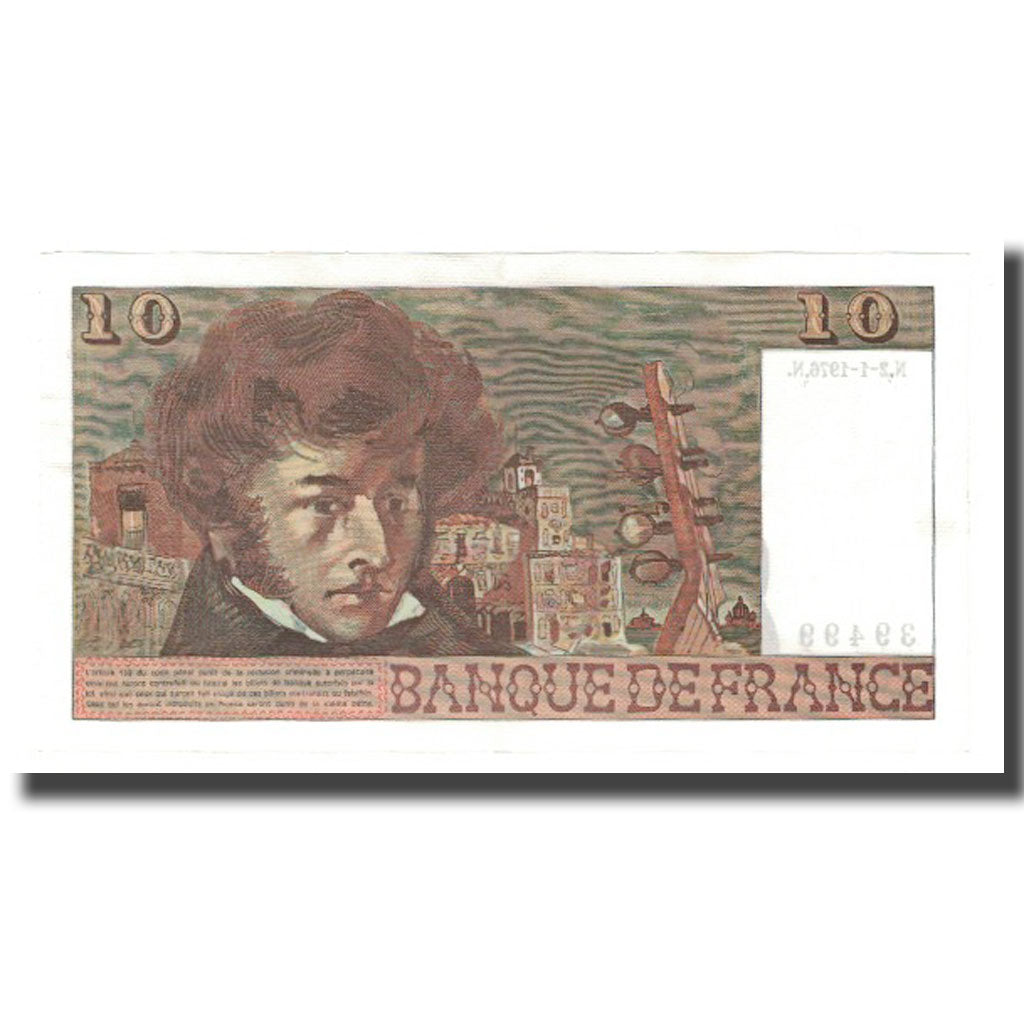 Francja, 10 Francs, Berlioz, 1976, 1976-01-02, AU(55-58), Fayette:63.16, KM:150c