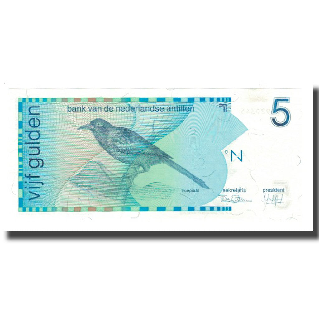Billete, 5 Gulden, 1986, Antillas holandesas, 1986-03-31, KM:22a, UNC