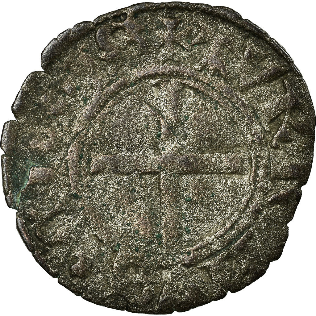 France, Denier Tournois, Cremieu, Billon, VF(20-25), Duplessy:402