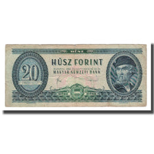 Banknote, Hungary, 20 Forint, 1957-80, 1980-09-30, KM:169g, VF(20-25)
