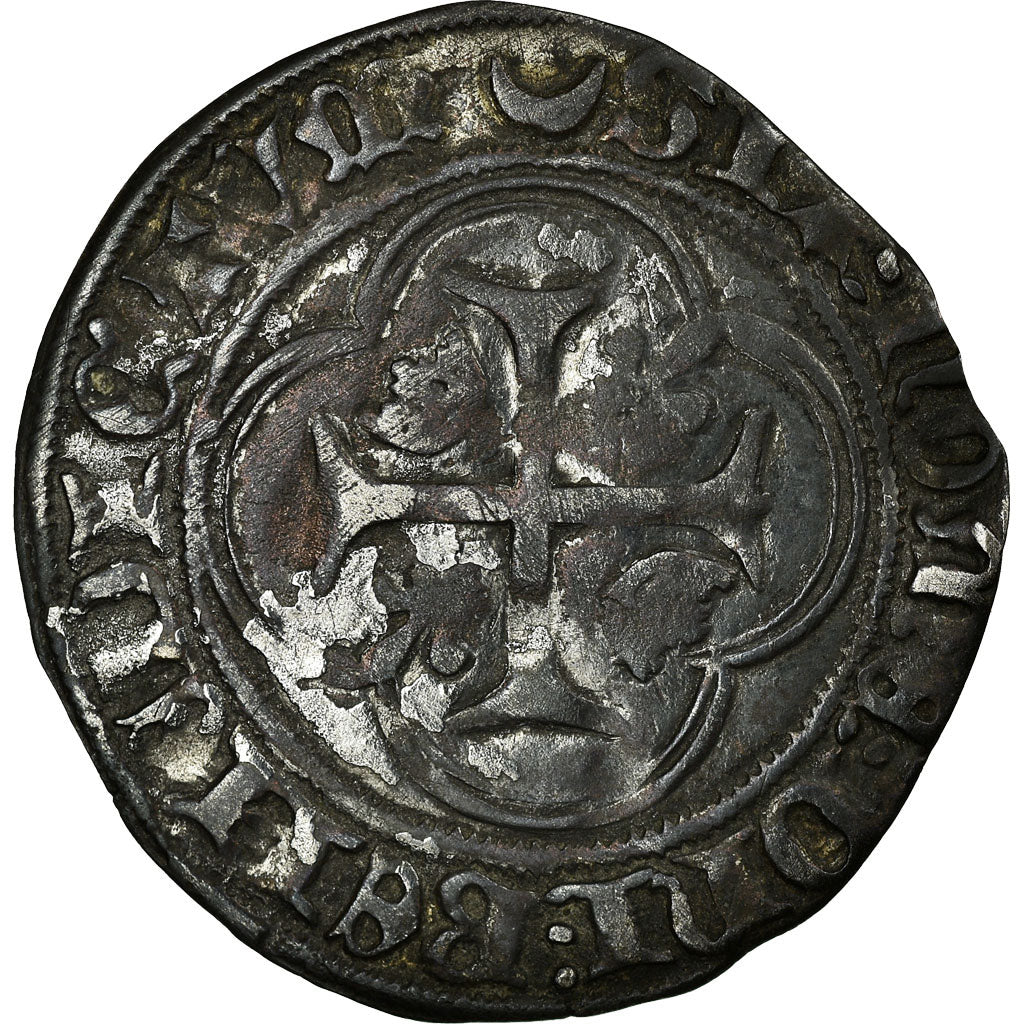Coin, France, Blanc à la couronne, Châlons-Sur-Marne, VF(30-35), Silver
