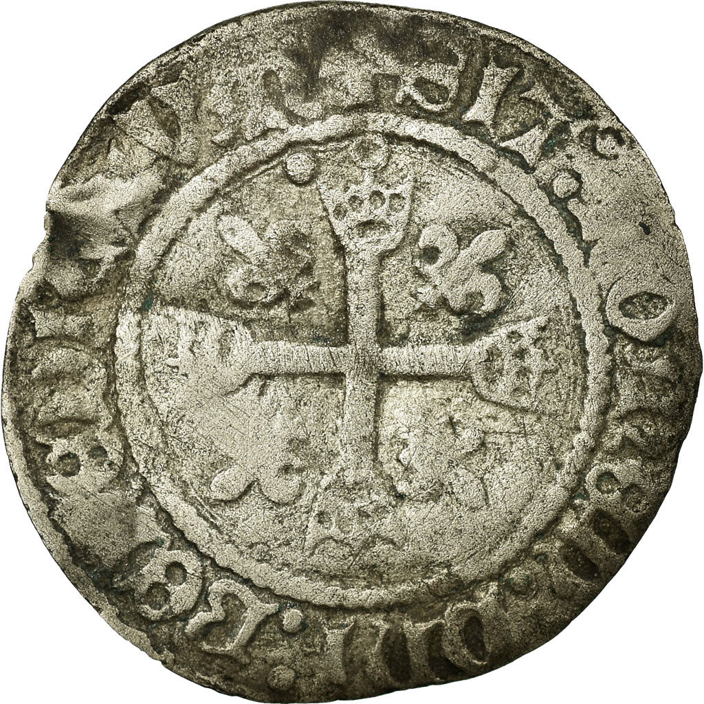 Monnaie, France, 1/2 Karolus, Châlons-Sur-Marne, B+, Argent, Duplessy:594
