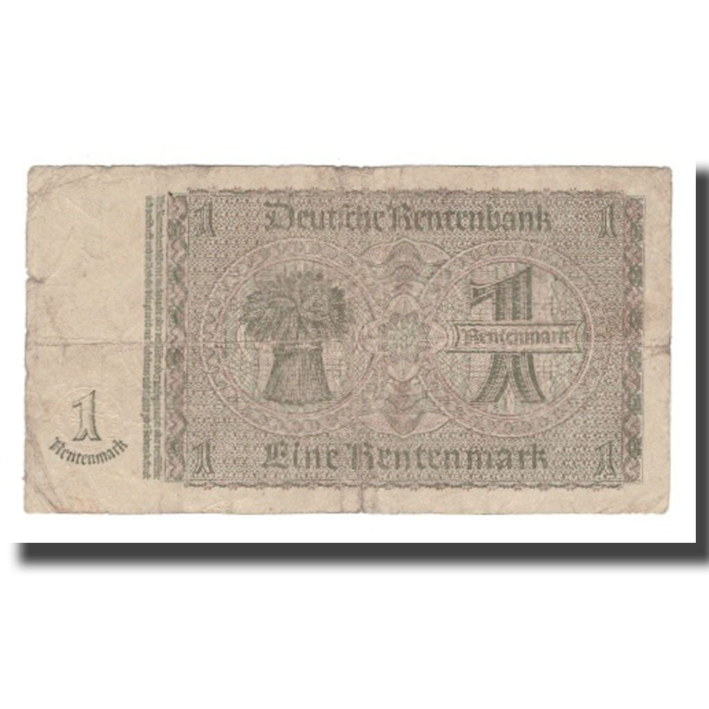 Geldschein, Deutschland, 1 Rentenmark, 1937, 1937-01-30, KM:173b, SGE+