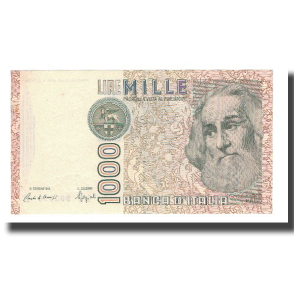 Banknot, Włochy, 1000 Lire, D.1982, Undated, KM:109b, UNC(63)