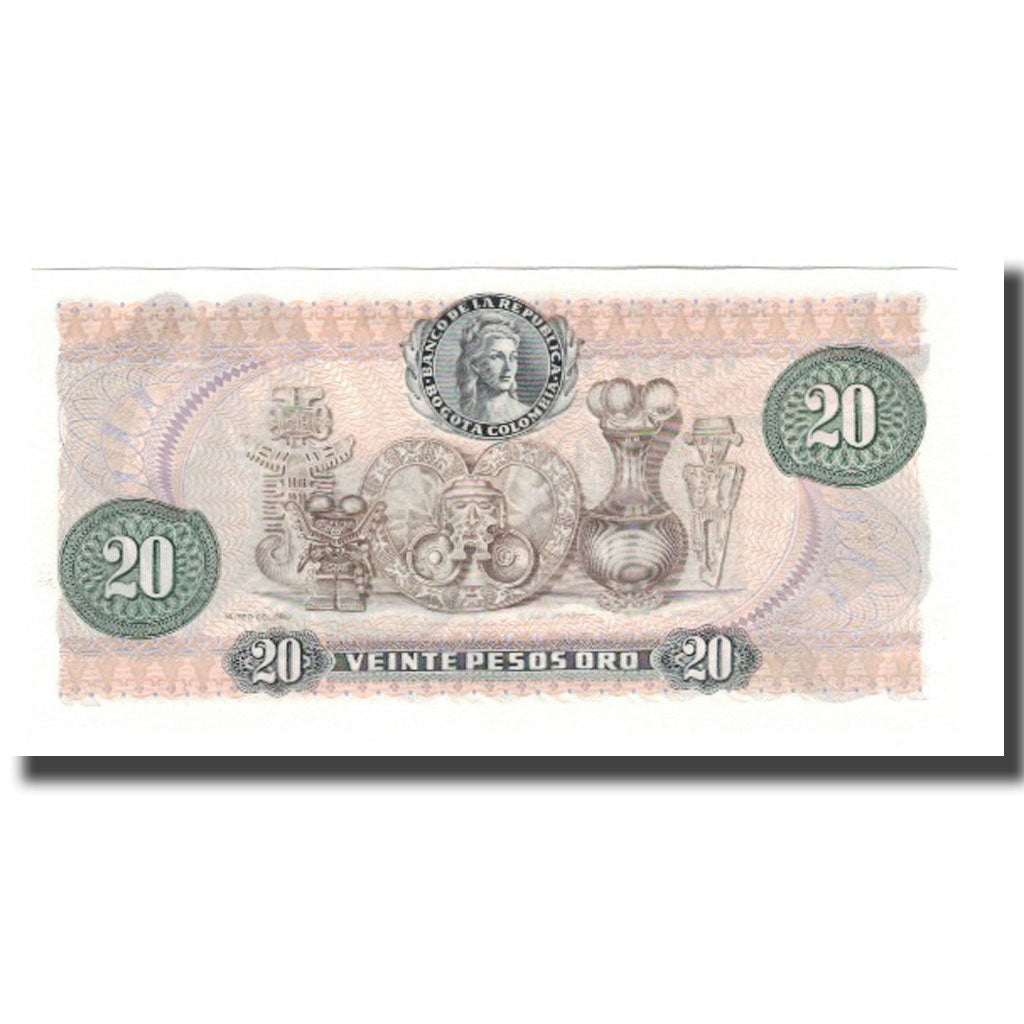 Geldschein, Kolumbien, 20 Pesos Oro, 1983, 1983-01-01, KM:409A, UNZ