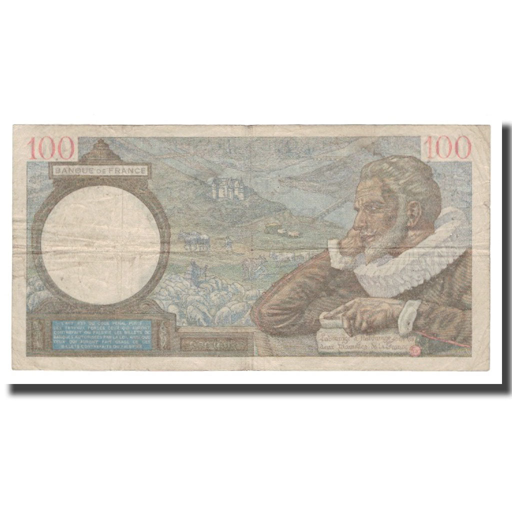 Frankreich, 100 Francs, 1939, 1939-09-21, SS, Fayette:26.07, KM:94