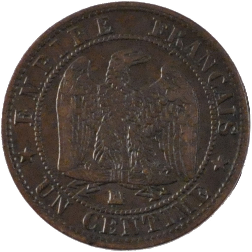 Coin, France, Napoleon III, Napoléon III, Centime, 1857, Marseille, AU(55-58)