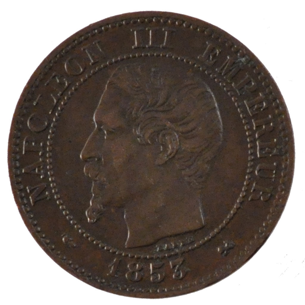 Coin, France, Napoleon III, Napoléon III, 2 Centimes, 1853, Rouen, EF(40-45)