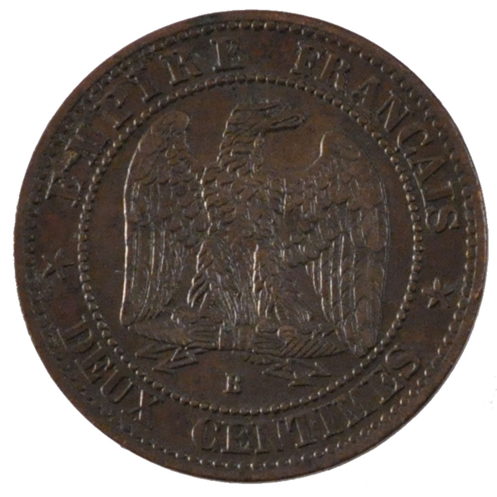 Coin, France, Napoleon III, Napoléon III, 2 Centimes, 1853, Rouen, EF(40-45)