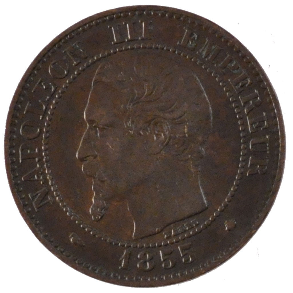 Münze, Frankreich, Napoleon III, Napoléon III, 2 Centimes, 1855, Strasbourg