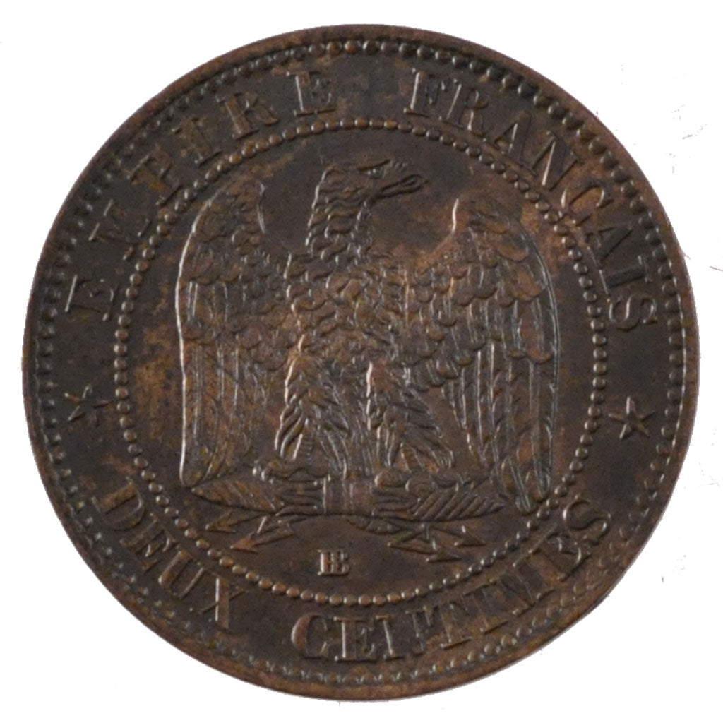 Monnaie, France, Napoleon III, Napoléon III, 2 Centimes, 1855, Strasbourg