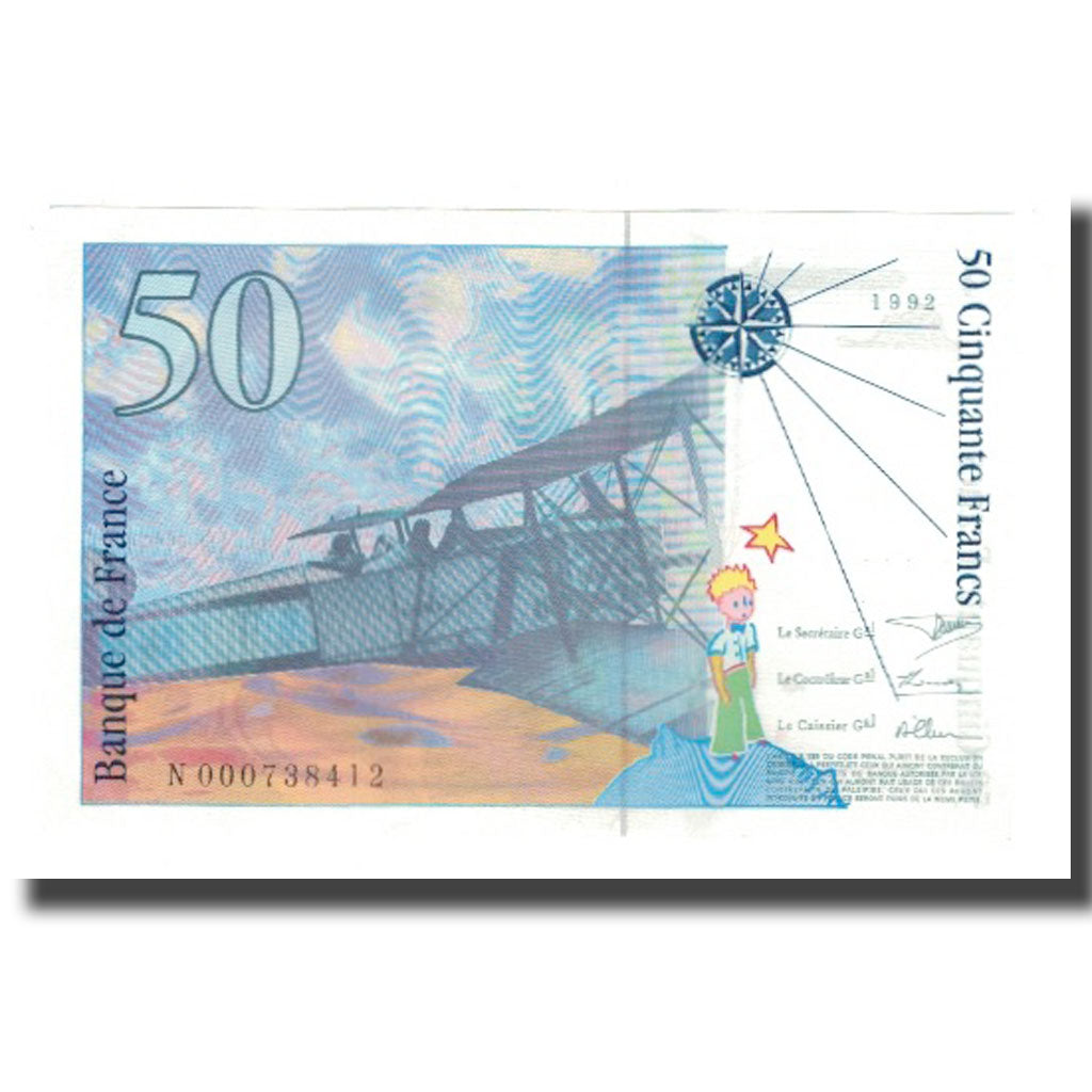 Frankrijk, 50 Francs, St Exupéry, 1992, N., NIEUW