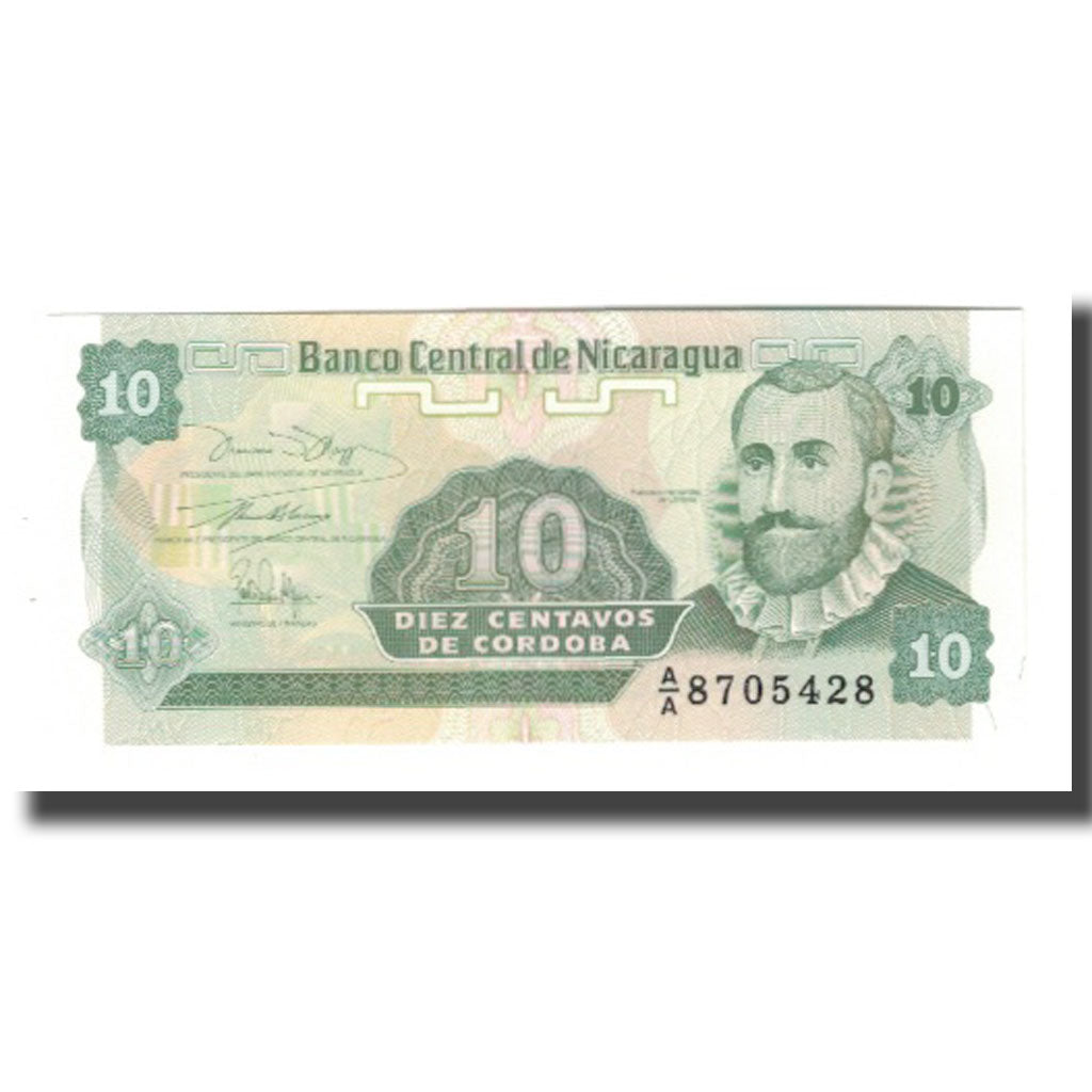 Nota, Nicarágua, 10 Centavos, Undated (1991), Undated (1991), KM:169a
