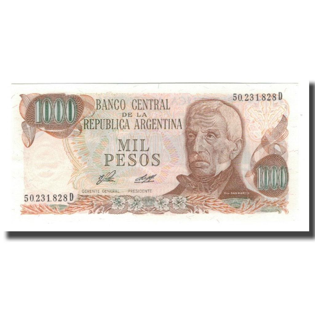 Billete, 1000 Pesos, Undated (1976-83), Argentina, KM:304b, UNC
