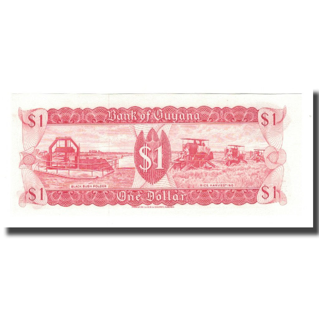 Banknote, Guyana, 1 Dollar, Undated (1966-92), KM:21f, UNC(65-70)