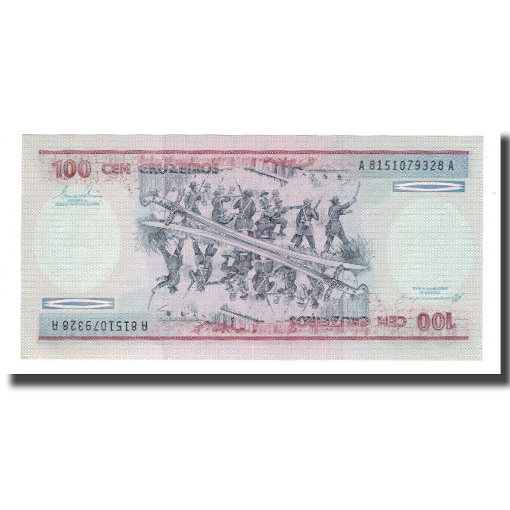 Banconote, Brasile, 100 Cruzeiros, Undated (1981-84), KM:198b, FDS