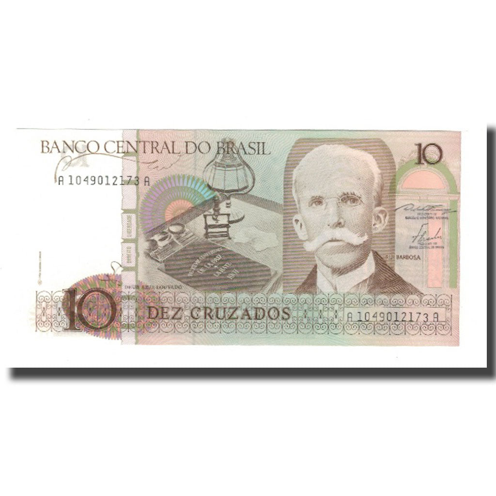 Banconote, Brasile, 10 Cruzados, Undated (1986-87), KM:209a, FDS