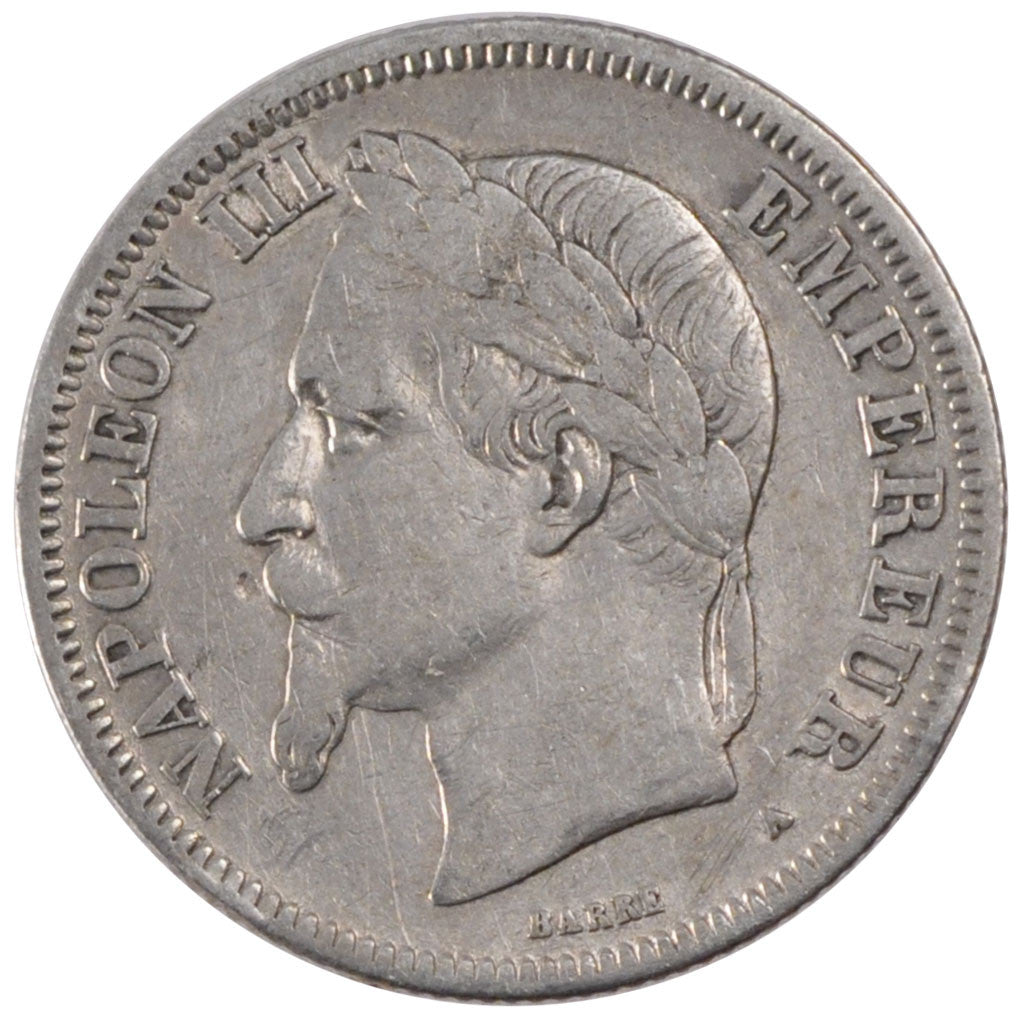 Coin, France, Napoleon III, Napoléon III, 2 Francs, 1870, Paris, EF(40-45)