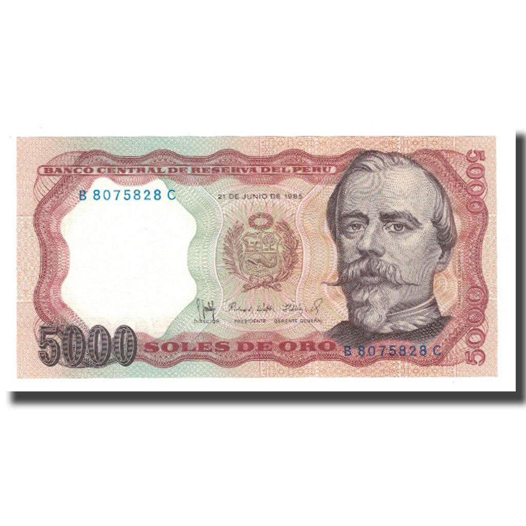 Billete, 5000 Soles De Oro, 1985, Perú, 1985-06-21, KM:117c, UNC