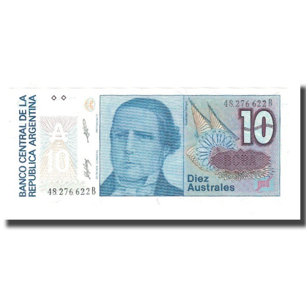 Billete, 10 Australes, Undated (1985-89), Argentina, KM:325b, UNC