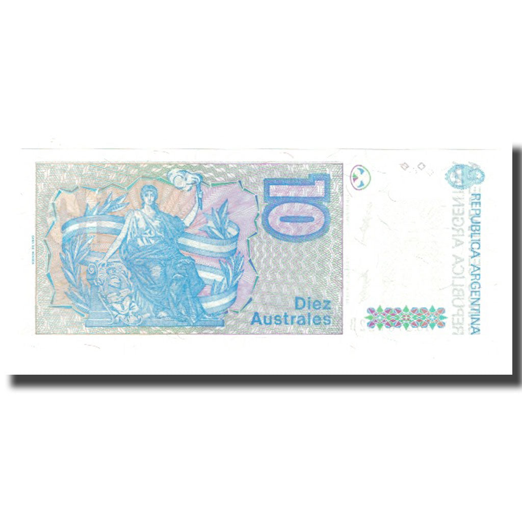 Billete, 10 Australes, Undated (1985-89), Argentina, KM:325b, UNC