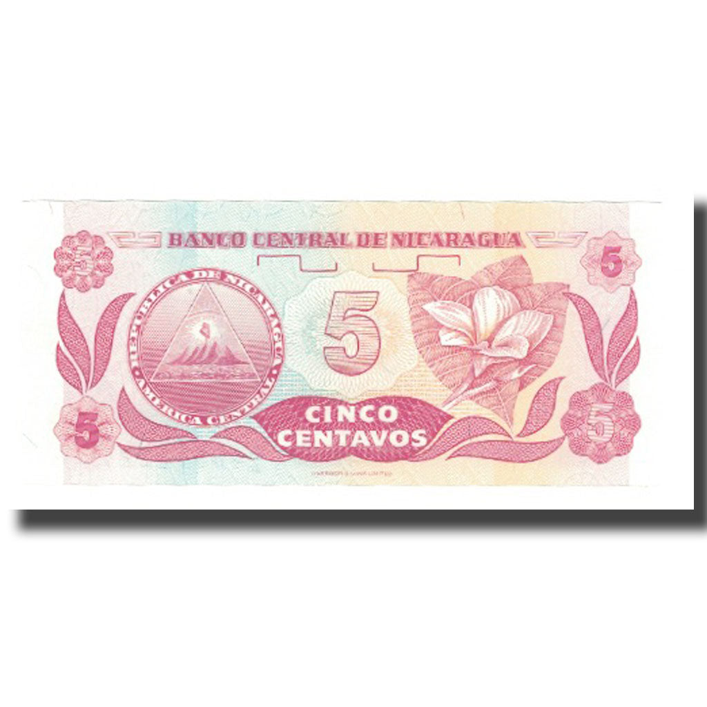 Billet, Nicaragua, 5 Centavos, Undated (1991), KM:168a, NEUF