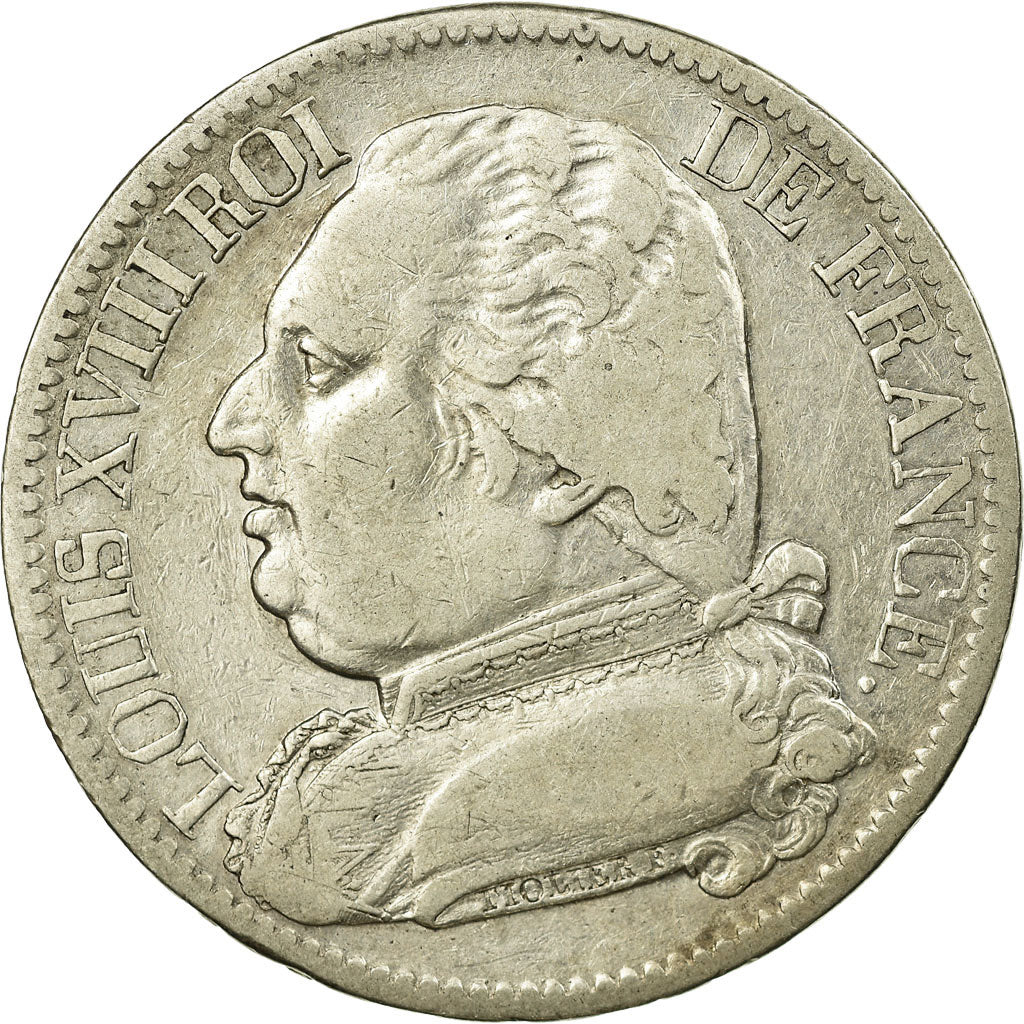 Monnaie, France, Louis XVIII, Louis XVIII, 5 Francs, 1814, Limoges, TB+, Argent