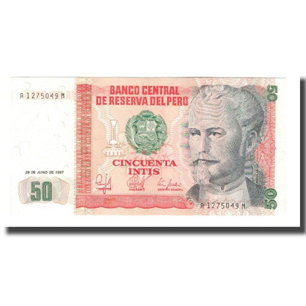 Billete, 50 Intis, 1987, Perú, 1987-06-26, KM:131b, UNC