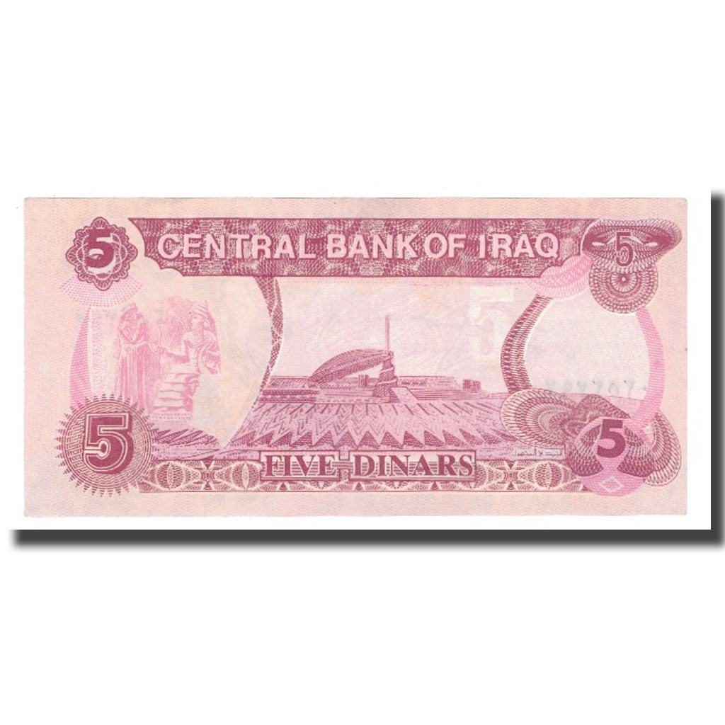 Billete, 5 Dinars, 1992, Iraq, KM:80c, UNC